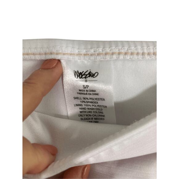 Mossimo Small Mid Rise Waist Women's White Sailor Chic Retro Bikini Bottoms - Picture 3 of 4